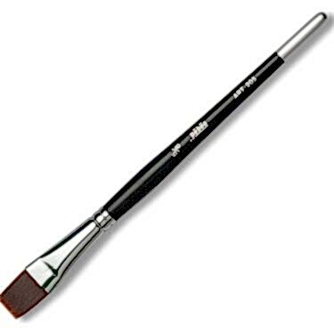 Pebeo Fırça No: 5/8 Kedi Dili Siyah Sentetik Kıl Kısa Sap Fırça