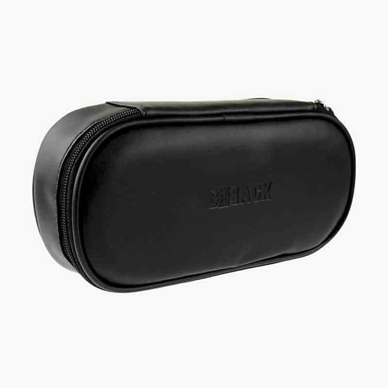 B Back Suni Deri Oval Kalemlik Siyah