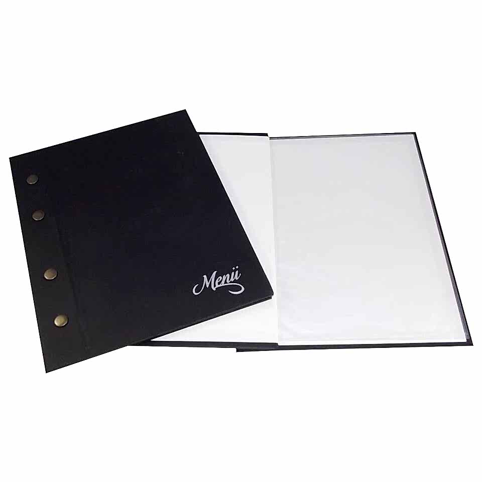 Özkan Menü Kabı A4 4 Cepli Bordo