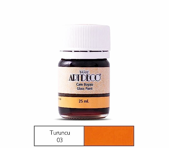 Artdeco Cam Boyası 25 Ml Turuncu 03