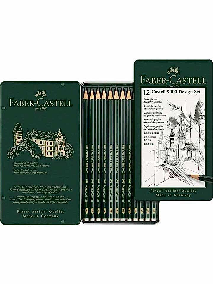 Faber-Castell 9000 Desing Kara Kalem Seti