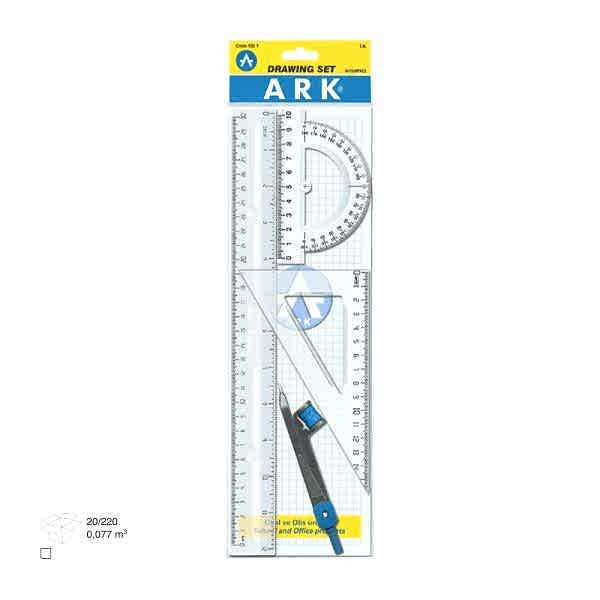 Ark Çizim Seti-4 Parça Şeffaf