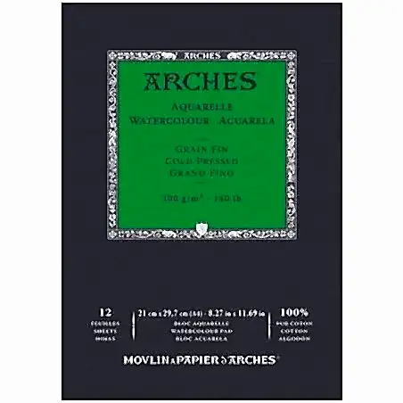 Arches Watercolor Cp Pa Whna 300 Gr 21x29,7 12 Sayfa