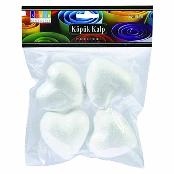 Südor Köpük Kalp 4 Lü