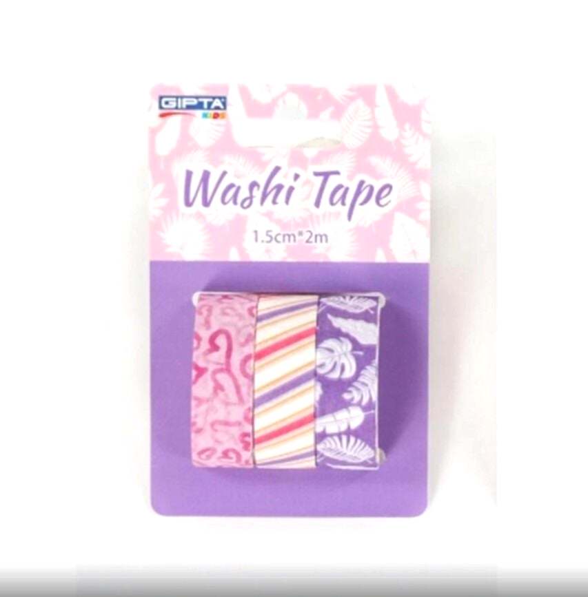 Gıpta Renkli Bant Gıft Tape 1,5 Mm x 2 M 3 Lü