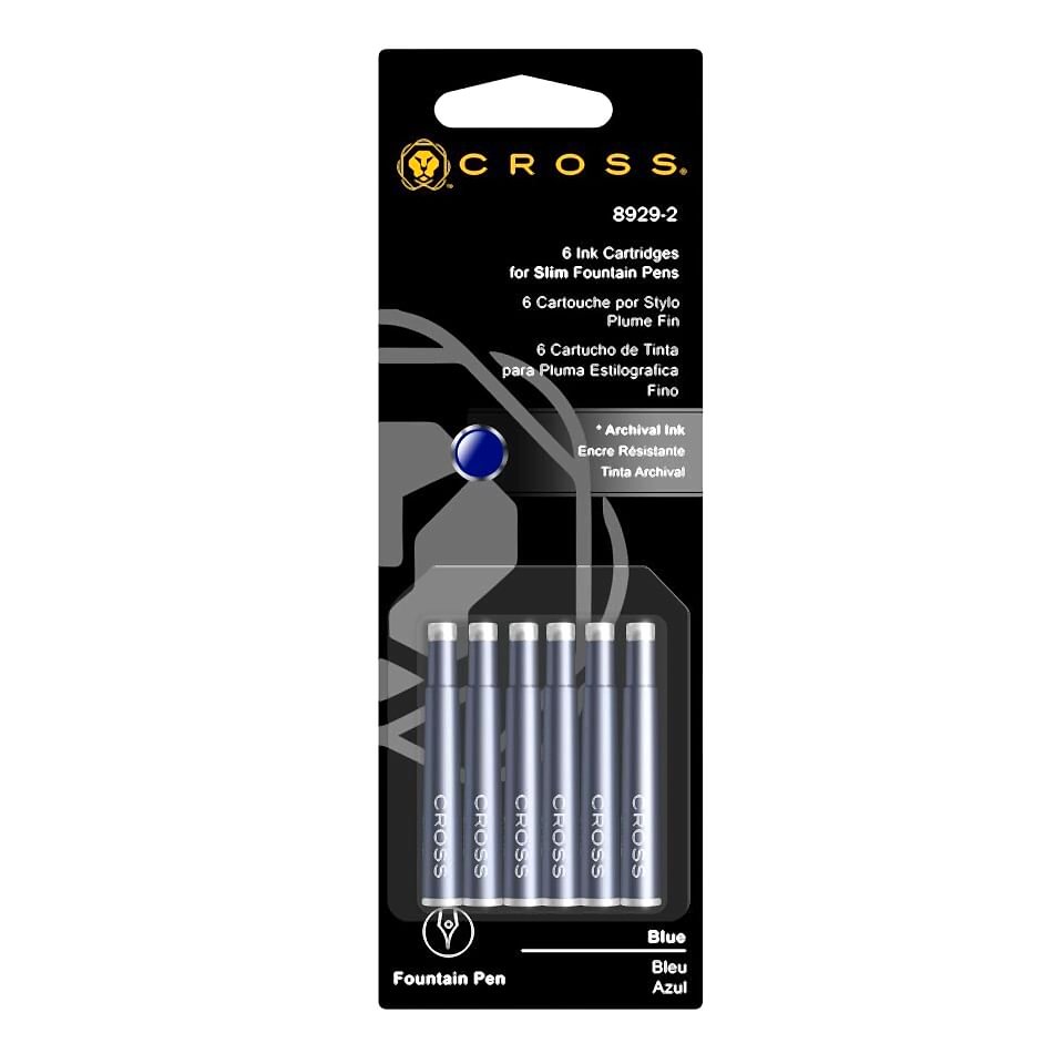 Cross 8929-2 Slim Kartuş Mavi 6 Lı Blister
