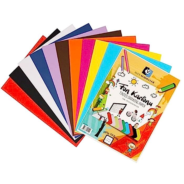 Alex Fon Kartonu 25x35 Cm 10 Lu Poşet Alx-194