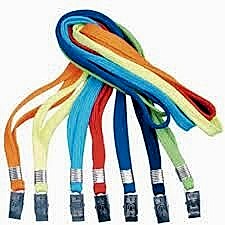 Mapi Klipsli-Polyester Dokunma Kart Askı İpi Sarı 50 Adet