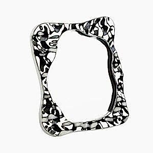 Gıpta Ayna Anthracite Metalik Kare