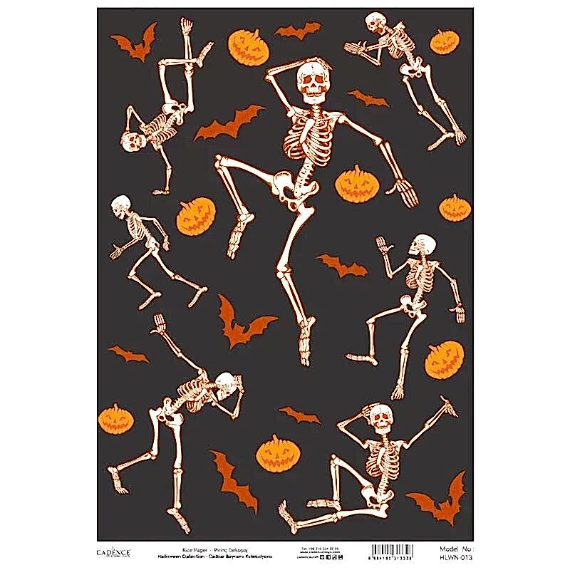 Cadence Halloween Pirinç Kağıt Koleksiyonu Hlwn-013 30x42 Cm