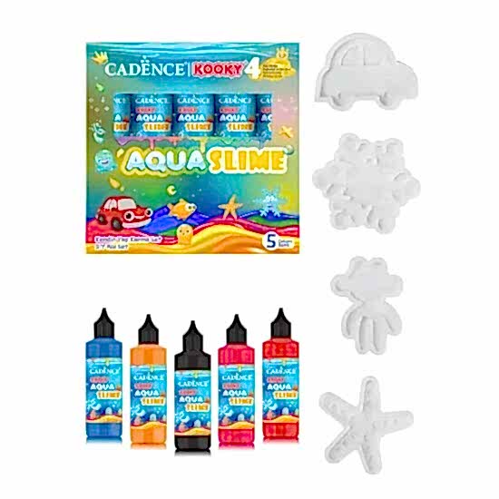 Cadence Kooky Aquaslime Kendin Yap Karma Set 5x90 Ml