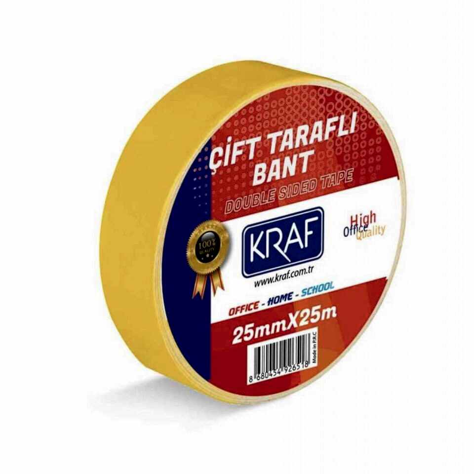 Kraf Çift Taraflı Bant 25 Mm x 25 M 2525G