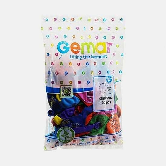 Gemar Balon14A Karışık 10'' 100 Lü Paket
