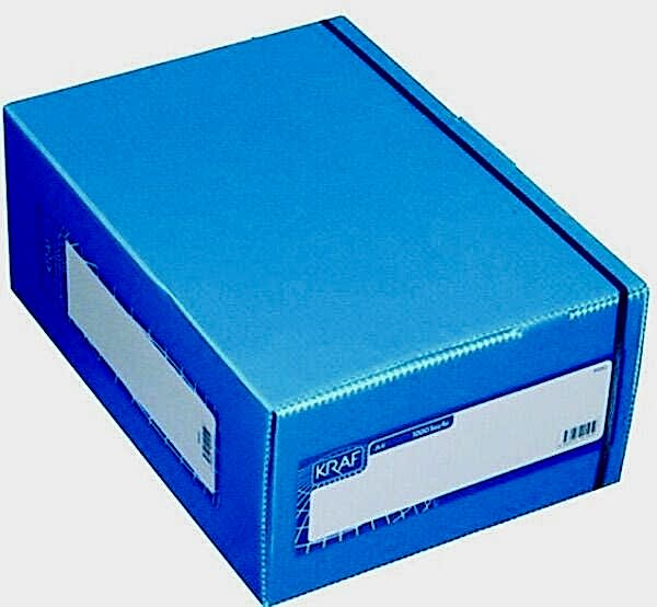 Kraf Numaralı Form Kutusu A4 1000 Sy 900G Mavi 21.5x30x13 Cm