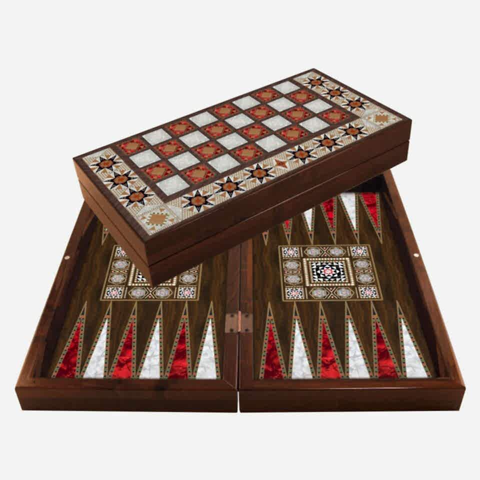 Star Parlak Profil Sedef Suriye Tavla Takımı