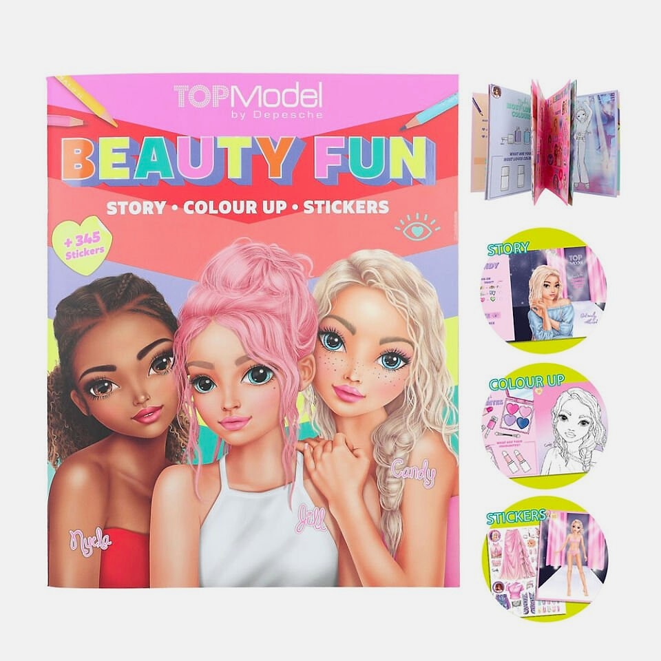Top Model Güzellik Ve Eğlence Boyama Kitabı
