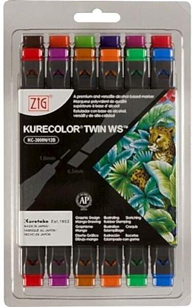 Zig Kurecolor Twın S Kc-3000/12B2 12 Li Brıllıant Colors