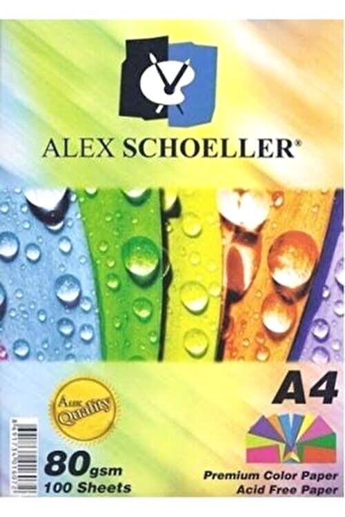 Alex Fotokopi Kağıdı 10 Renk A4 100 Lü Karışık Alx-779