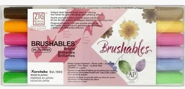 Zig Brushables Ms-7700 6/Vbr 6 Lı Set