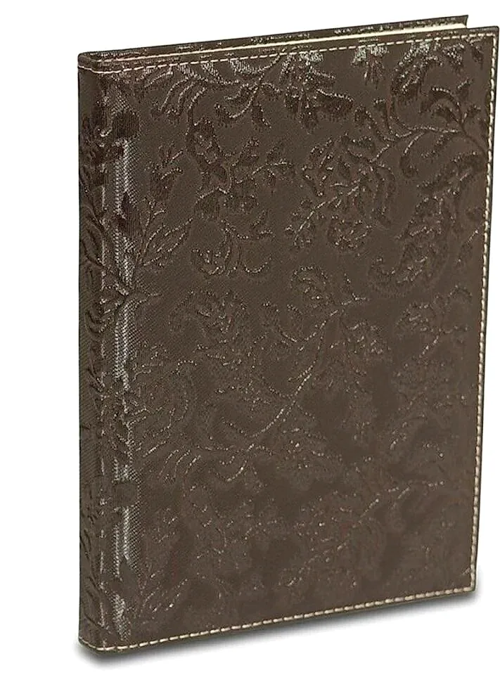 2K Deri Kapak Defter Ajanda Tarihsiz Kareli 4922 Kahverengi 17x24 Cm