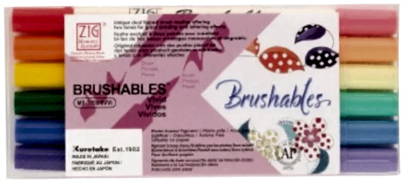 Zig Brushables Ms-7700 6/Vvı 6 Lı Set