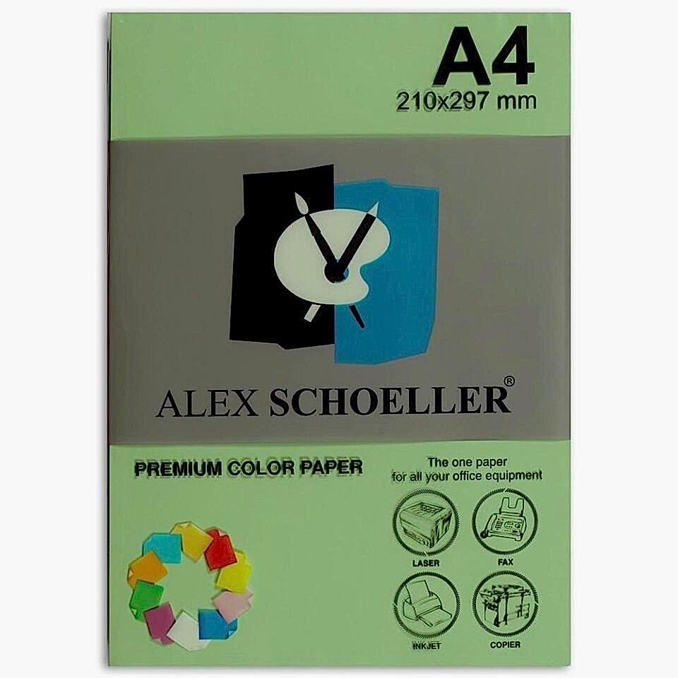 Alex Fotokopi Kağıdı A4 500 Lü Yeşil Alx-590