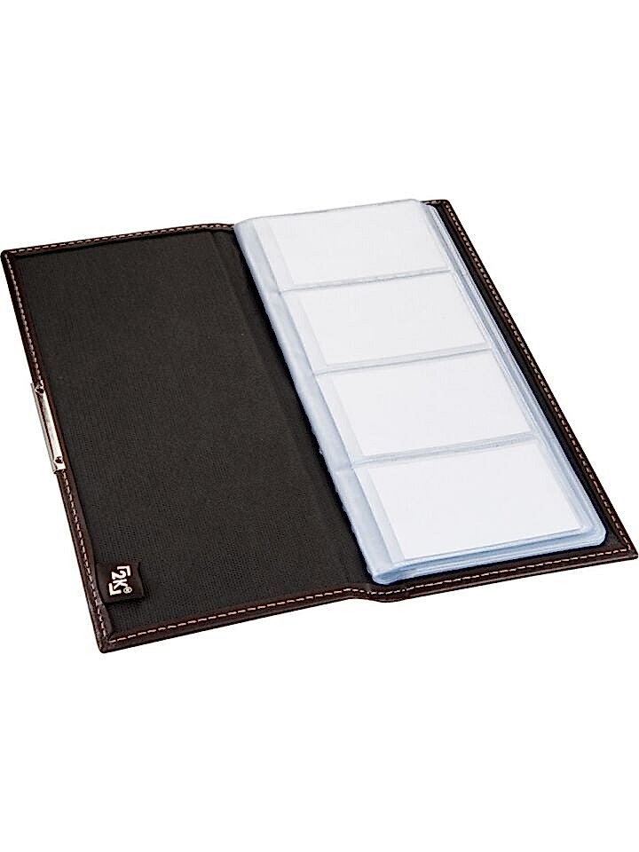 2K Kartvizit Albümü 4 Sıralı 192 Kartlık 500-2 Kahve 12,5x26,5 Cm