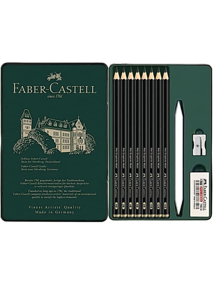Faber-Castell Pitt Graphite Matt Dereceli Kalem 11 Parça Set