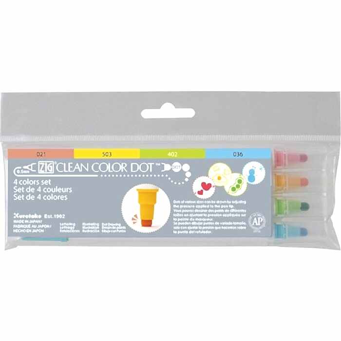 Zig Clean Color Dot Tc-6100/ 4V 4 Lü