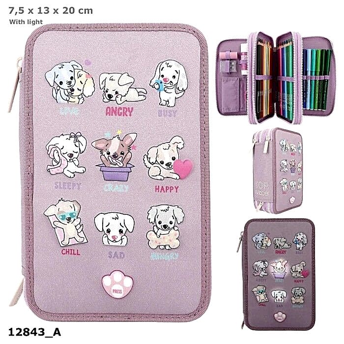 Top Modell 3 Katlı Ruh Hali Işıklı  Dolu Kalem Kutusu