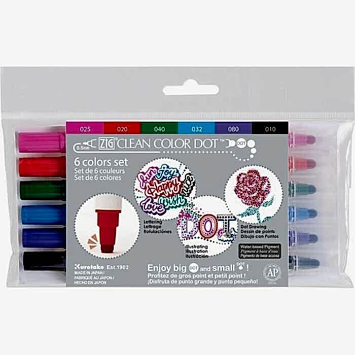 Zig Clean Color Dot Tc-6100/ 6V 6 Lı