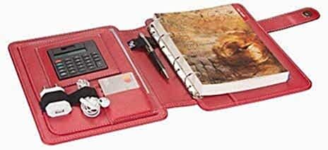 2K Organizer Ajanda Tarihsiz Kareli 4 Halkalı 5296 Kırmızı 20x26 Cm