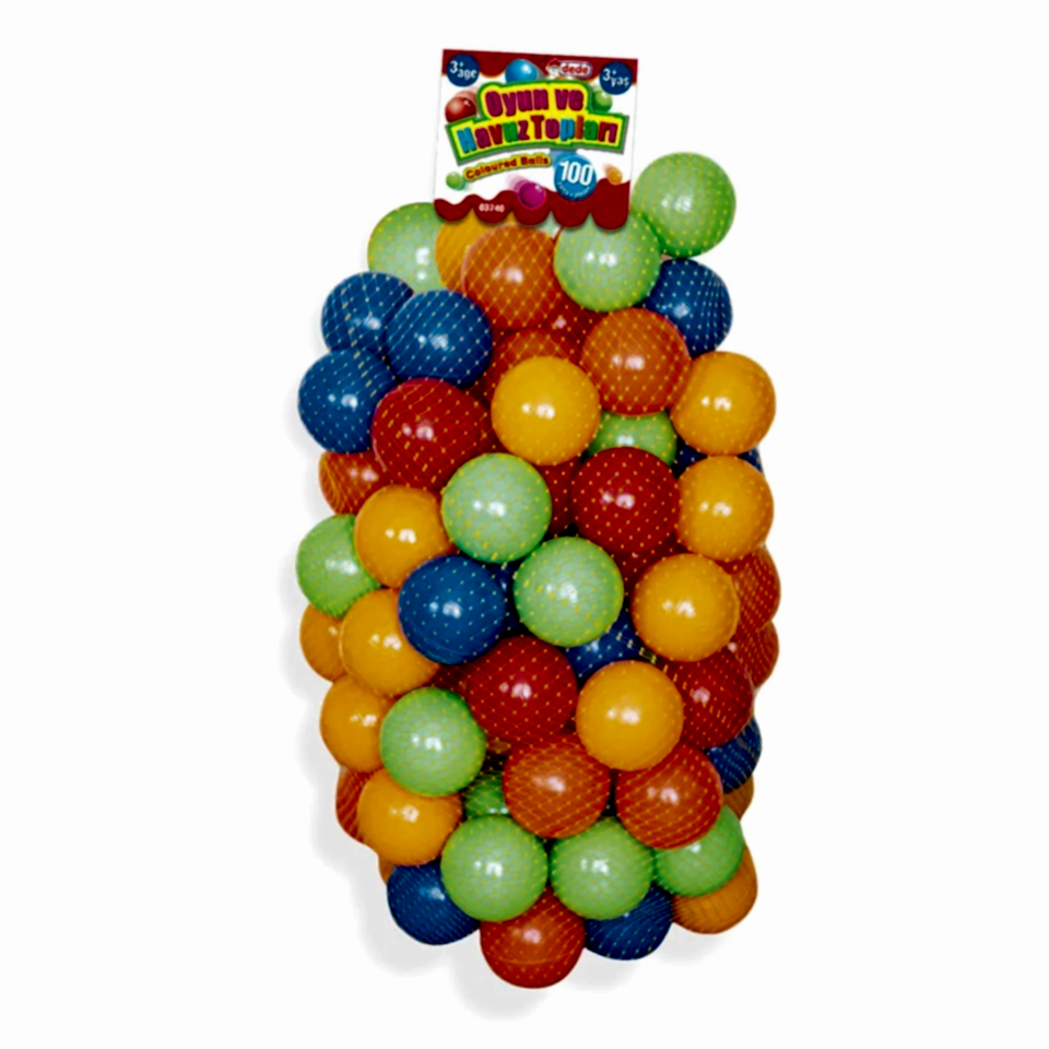 Oyun Havuz Topları 100 Parça Filede 7 Cm