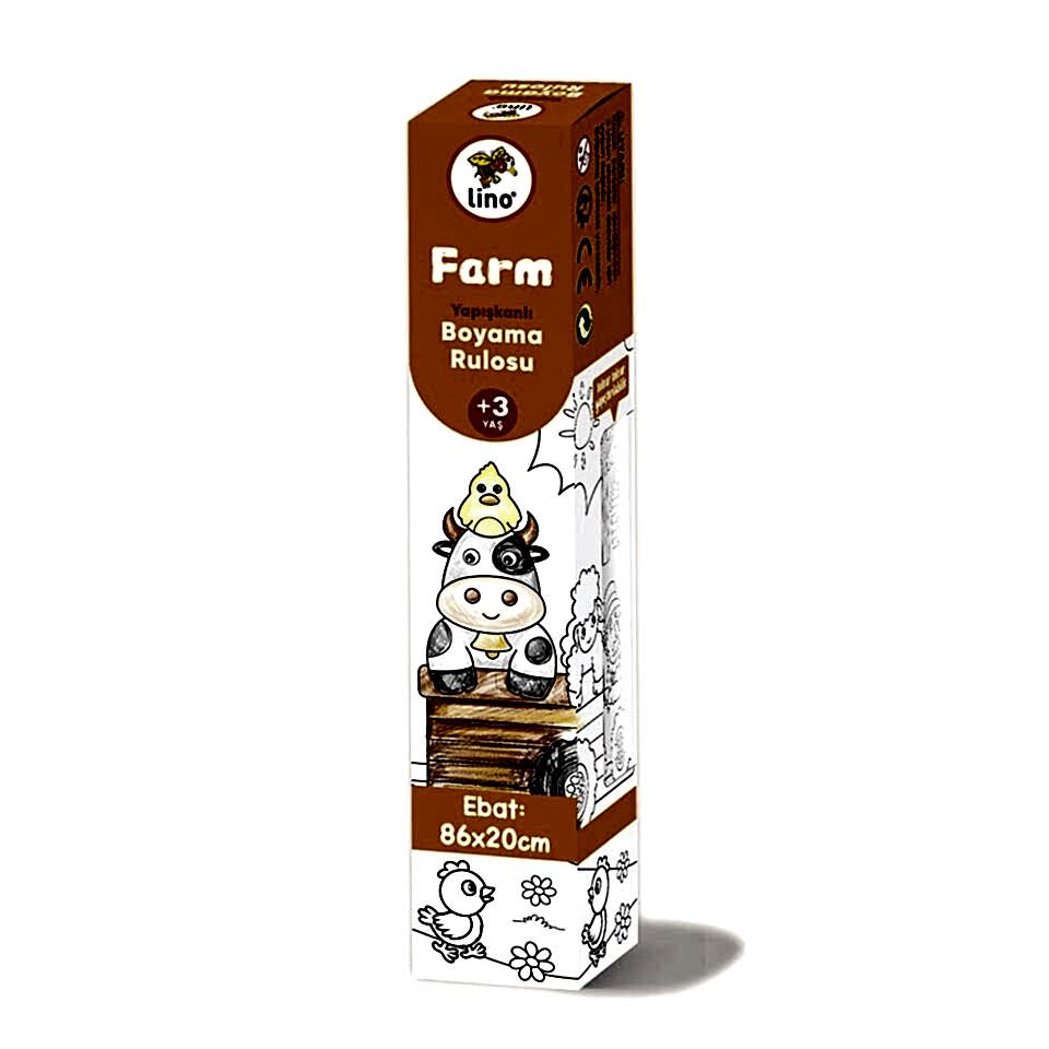 Lino Yapışkanlı Boyama Rulosu Farm 86x20 Cm&nbsp;&nbsp;&nbsp;&nbsp;