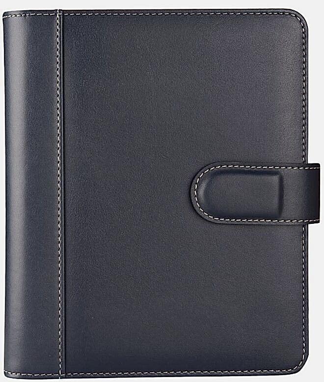 2K Organizer Ajanda Tarihsiz Kareli 4 Halkalı 5302 Lacivert 19,5x23 Cm