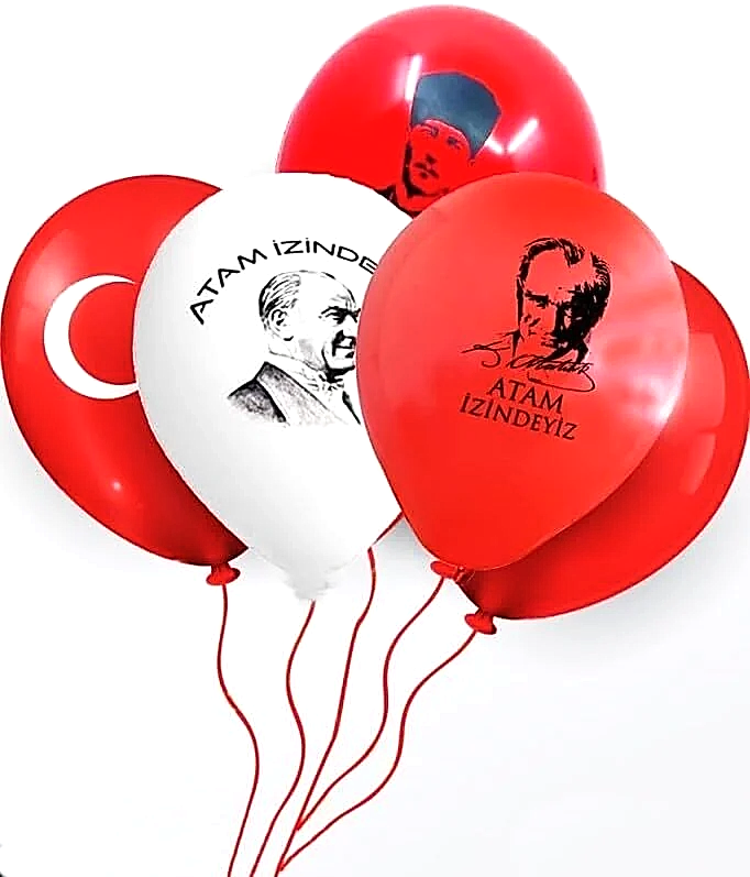 Gemar Balon Atatürk Baskılı 10'' 100 Lü Paket