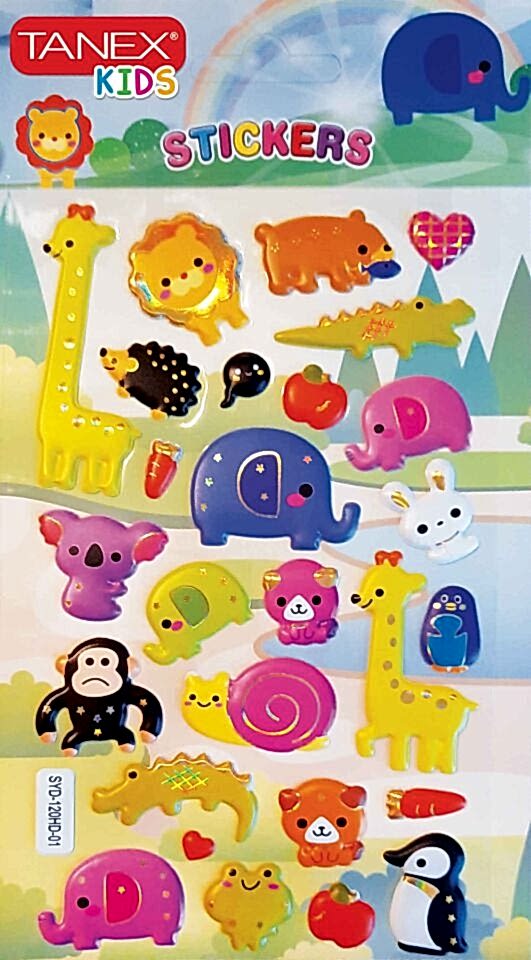 Tanex Tnx-26151 Orman Canlıları 3D Etiket