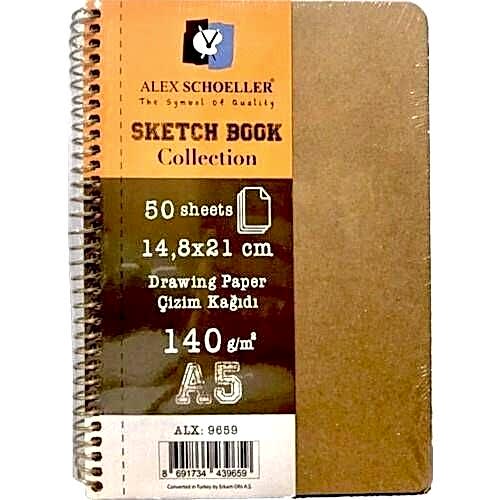 Alex Sketch Book Collection A5 140 Gr 50 Yaprak Alx-9659