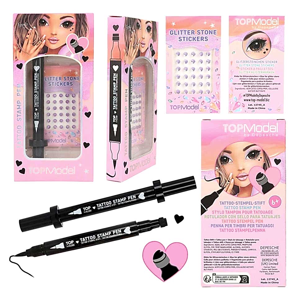 Top Model Dövme Kalemi Heart