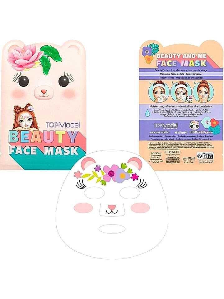 Top Model Yüz Maskesi Pembe Ayı