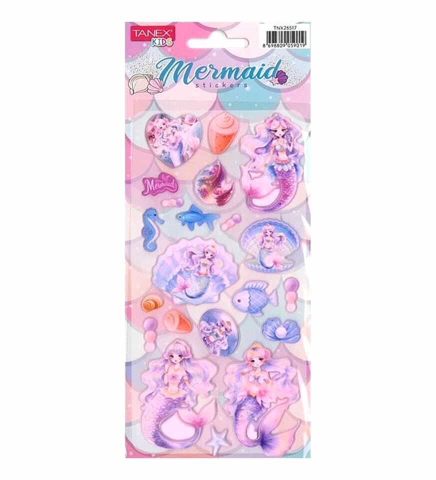 Tanex Tnx-26517 Puff Deniz Kızı Serisi Sticker