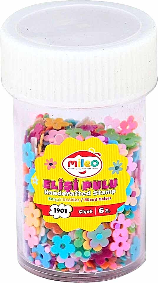 Mas Elişi Pulu Karışık Renkli 6 Gr Çiçek