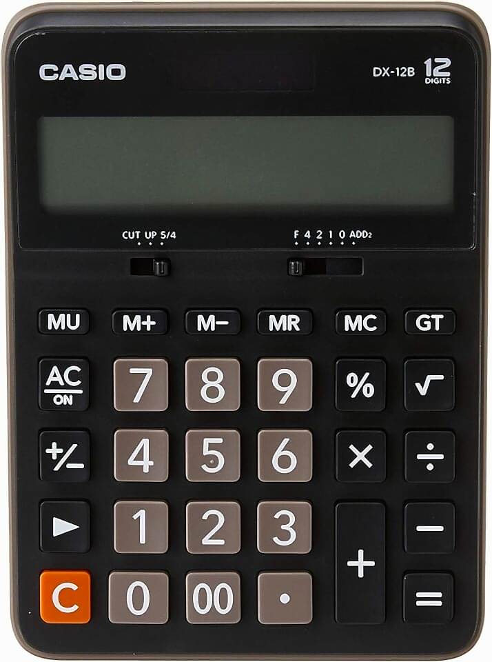 Casio Hesap Makinesi Masaüstü Dx-12B-Bk 12 Hane