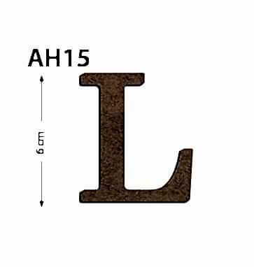 Okutan Ahşap 6 Cm L Harfi