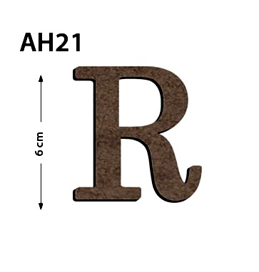Okutan Ahşap 6 Cm R Harfi