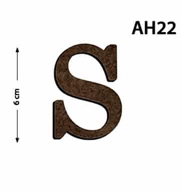 Okutan Ahşap 6 Cm S Harfi
