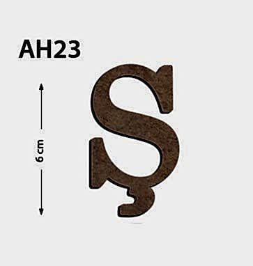 Okutan Ahşap 6 Cm Ş Harfi