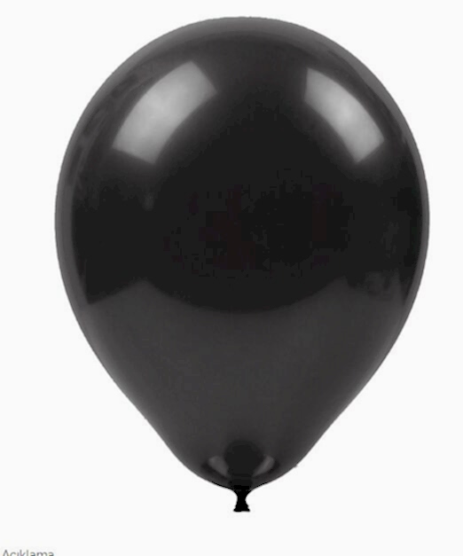 Gemar Balon Siyah 10'' 100 Lü Paket