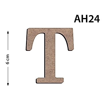 Okutan Ahşap 6 Cm T Harfi