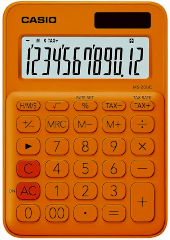 Casio Hesap Makinesi Masaüstü Ms-20Uc-Rg 12 Hane